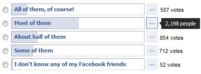 Facebook Polls example