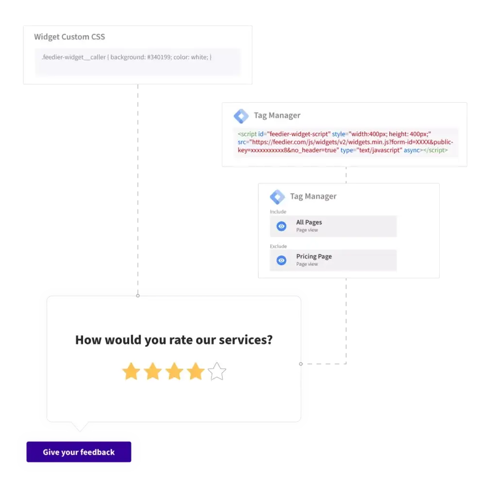 in-app feedback google tag manager