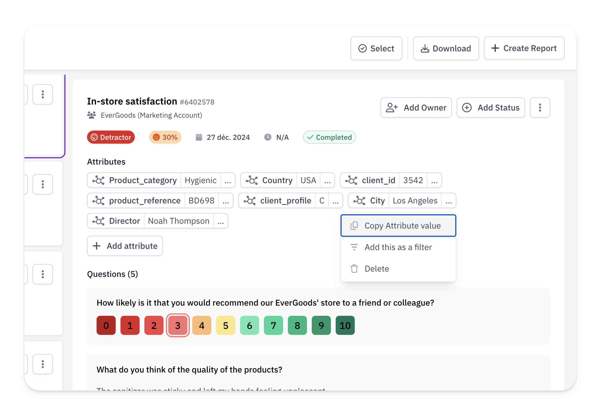 business data attributes