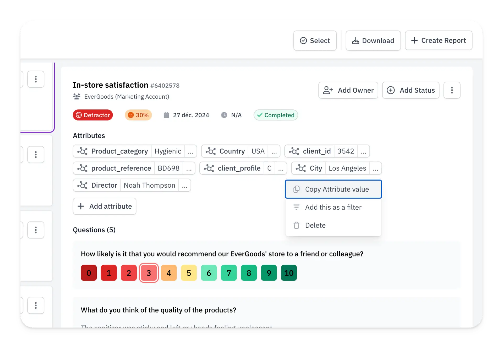 business data attributes 