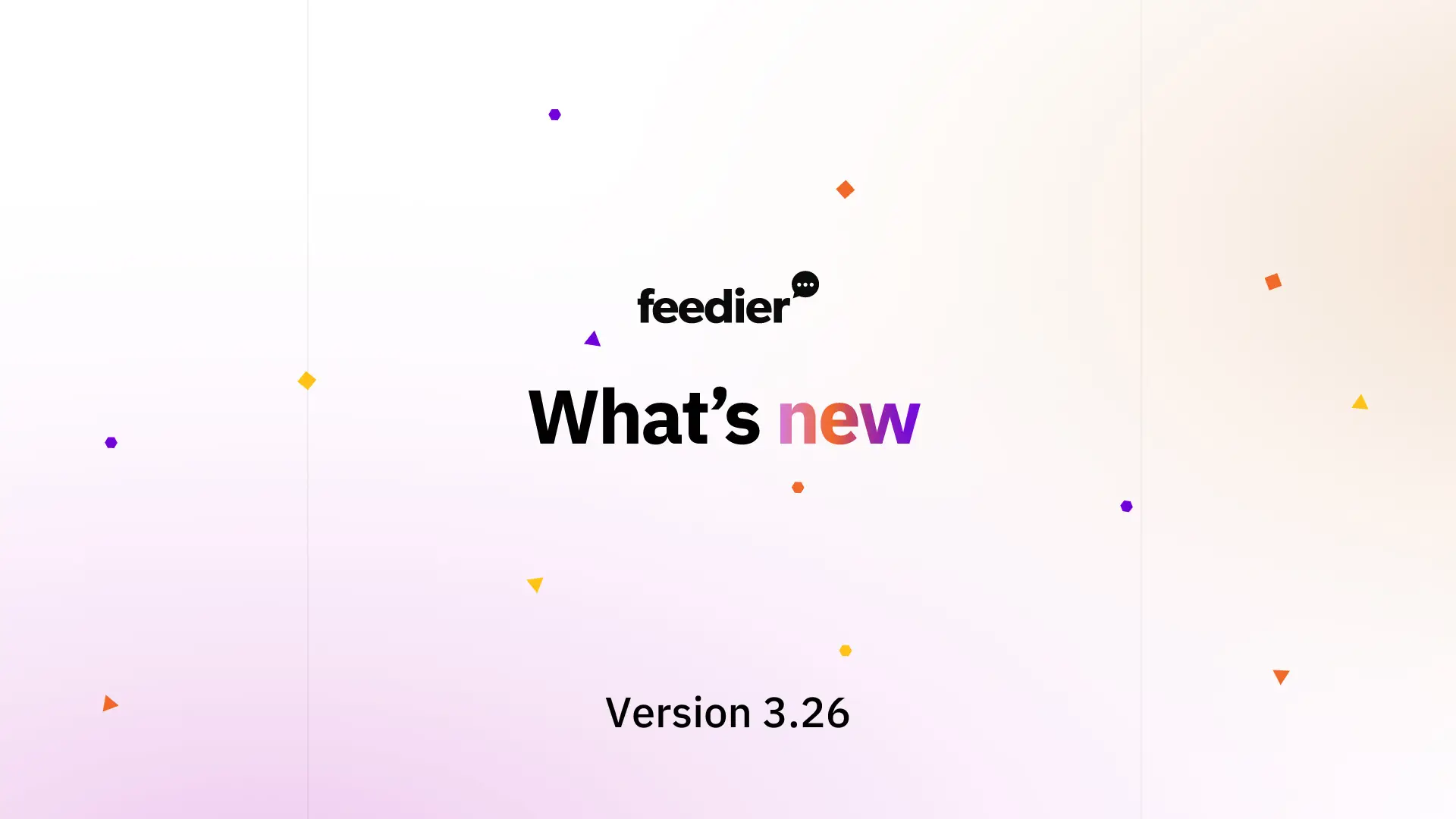 Version 3.26 feedier plateform